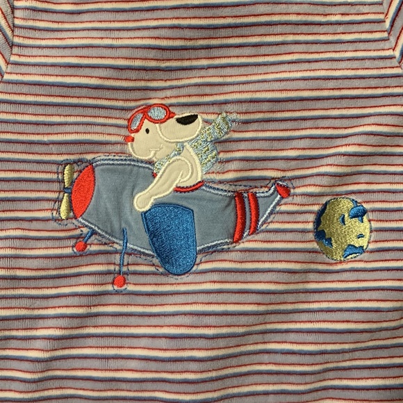 Vintage Velour Striped Onesie - Picture 2 of 6